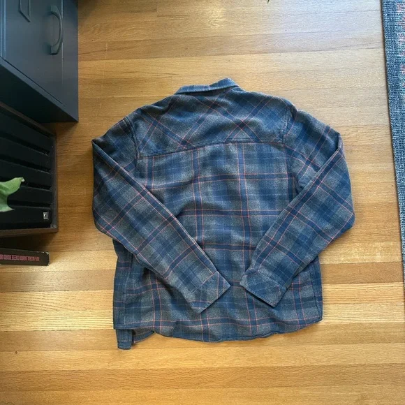 Vintage Kavu Men's Blue and Red Plaid Shirt Jacket - Picture 5 of 5